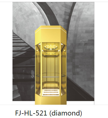 6 πρόσωπα 13 ανελκυστήρας 1000KG 1.75m/s 360 πατωμάτων ελεύθερη άποψη