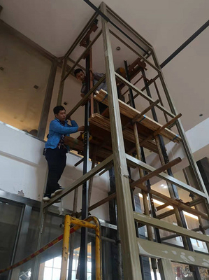 Ανελκυστήρας Roomless μηχανών ανελκυστήρων VVVF έλξης 400KG MRL Gearless