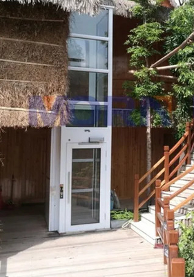 Πανοραμικός ανελκυστήρας πορτών γυαλιού χωρίς πρόσωπα κοιλωμάτων 250kg 3
